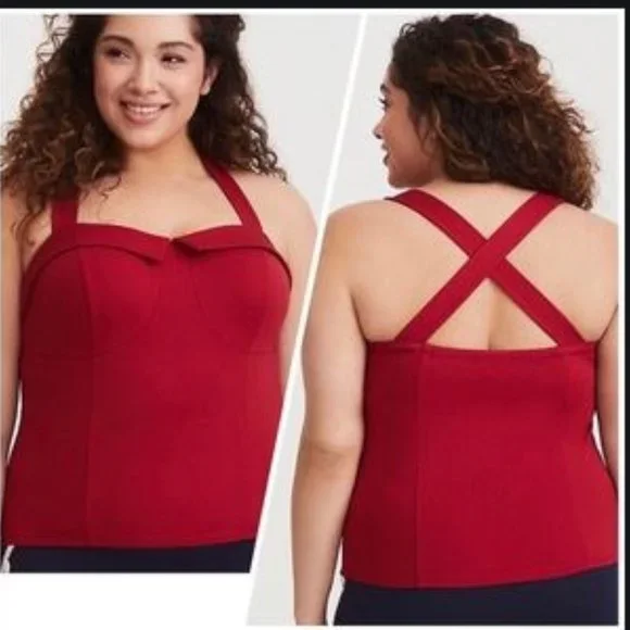 Torrid Retro Red Sweetheart Tank - Picture 3 of 5